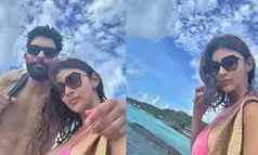 Mouni Roy rings in her 39th birthday in Maldives; flaunts bikini body  with husband