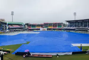 2nd Test: Rain washes out first two sessions on second day in Kanpur 2nd Test: Rain washes out first two sessions on second day in Kanpur