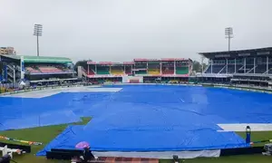 2nd Test: Day 3 play delayed due to wet outfield, inspection at 10 am