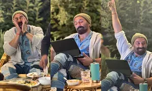Sunny Deol gives a peek into his full of fun work schedule