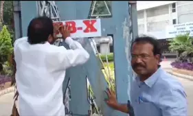 Activist put ‘RB-X’ marking on Telangana Secretariat amid Musi survey row