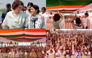 Priyanka campaigns for Vinesh Phogat in Julana, shares personal story to strike chord Priyanka campaigns for Vinesh Phogat in Julana, shares personal story to strike chord