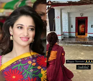 Tamannaah wishes happy Navratri as she shared glimpse from Odela 2 Tamannaah wishes happy Navratri as she shared glimpse from Odela 2