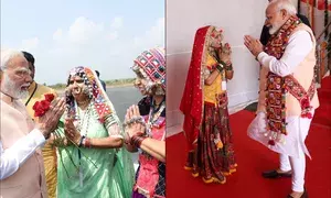 PM Modi welcomed by Banjara women, engages with community saints in Maha