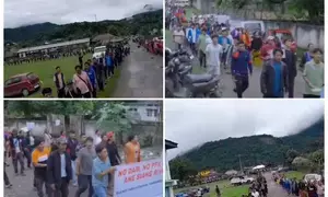 Arunachal: Thousands hold demonstration opposing survey for mega-dam & power project