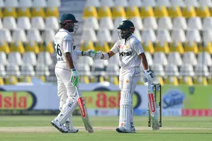 1st Test: Centuries by Masood, Shafique carry Pakistan to 328/4 against England