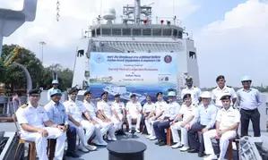 GRSE delivers INS Nirdeshak to Indian Navy