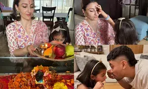 Soha shares glimpses of Dussehra celebrations, hubby Kunal pulls off  Garba moves