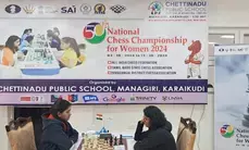 National Womens Chess: Exciting finish on the card as 9 players chase leaders Nandhidhaa, Saranya