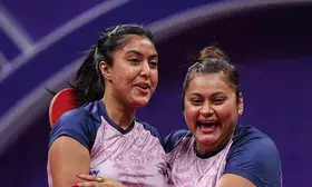 Ayhika-Sutirtha make history, assured of a medal as they reach Asian TT Championships semis