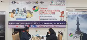 National Womens Chess: Exciting finish on the card as 9 players chase leaders Nandhidhaa, Saranya