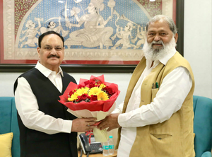 Anil Vij meets JP Nadda as BJP prepares for govt formation in Haryana
