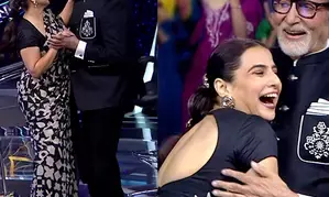 Vidya Balan dances with Big B on ‘Kaun Banega Crorepati’