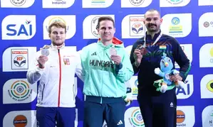 ISSF World Cup Final: Akhil Sheoran wins bronze in men’s 3P, Ganemat shoots national record