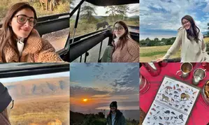 Ananya Panday enjoys African Safari up close with wildlife
