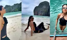 Nia Sharma takes a break for an ocean holiday