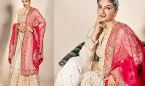 Raveena Tandon celebrates Karva Chauth with special wish for hubby  Anil in Sanskrit