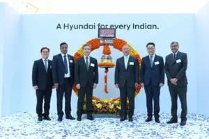 Hyundai Motor India shares slide more than 7 pc on first day of listing