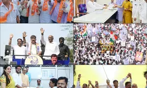 Maha: Colours, flowers, roadshows & show of strength as MVA nominees file poll papers