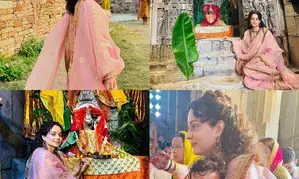Kangana Ranaut finds solace meditating at Mira Bai’s Palace