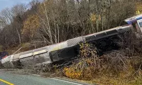 1 killed, 4 injured after train carrying 55 people derails in Norway
