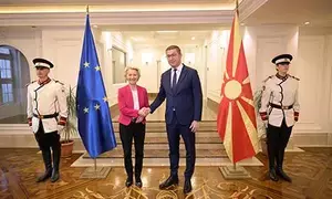 Von der Leyen urges North Macedonia to resume EU accession talks