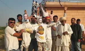 Bishnoi community burns effigies of Salman Khan, Salim Khan