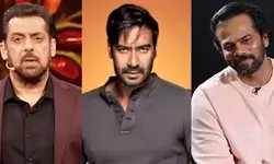 Salman Khan shoots Bigg Boss with Ajay Devgn and Rohit Shetty amidst high security
