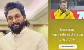 Allu Arjun wishes his ‘brother’ David Warner on his birthday