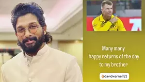Allu Arjun wishes his ‘brother’ David Warner on his birthday