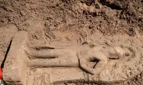 Cambodia: 12 door guardian statues unearthed at Angkor