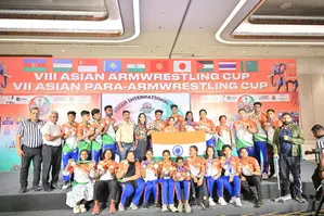 India finish runners-up in Asian ArmWrestling Cup 2024 with 223 medals