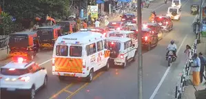 Five vehicles in Pinarayi Vijayan’s convoy collide as pilot jeep saves scooterist