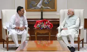 Rajasthan CM Bhajan Lal Sharma meets PM Modi in Delhi