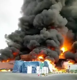 Several killed, 9 injured in major fire at cooking oil factory near Jakarta