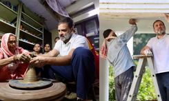 LoP Rahul Gandhi shares special Diwali moments with painters, potter family