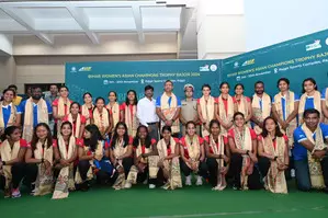 Indian women’s hockey team arrives in Bihar for Asian Champions Trophy 2024