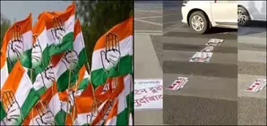 Congress protests in MP against attacks on temples in Canada
