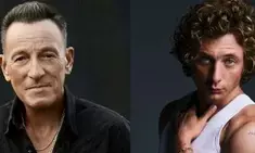 Bruce Springsteen pays a visit to Jeremy Allen White on sets of his biopic Deliver Me From Nowhere