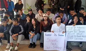 Students’ indefinite hunger strike in NEHU enters 2nd day