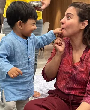 Kajol embraces her inner child Kajol embraces her inner child