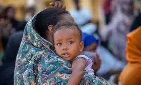 Aid group resumes activities at famine-hit camp in Sudan