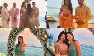 Ananya Panday dons her mom’s old outfit designed by Rohit Bal on her friend’s wedding festivities