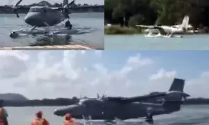 Vijayawada-Srisailam seaplane trial run conducted successfully