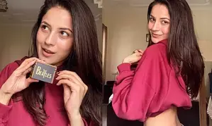 Shehnaaz Gill leaves fans drooling over her toned back in latest pic