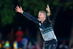 Lockie Fergusons hat-trick powers New Zealand to five-run victory over Sri Lanka in low-scoring thriller