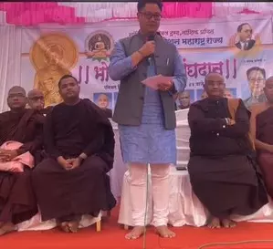 Namo buddhaya: Kiren Rijiju expresses gratitude on visit to Buddha memorial in Maharashtras Nashik