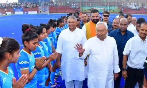 CM Nitish Kumar Inaugurates Prestigious Asian Womens Hockey Championship Trophy in Rajgir