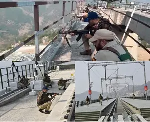 J&K: Mock security drill on world’s highest railway bridge J&K: Mock security drill on world’s highest railway bridge