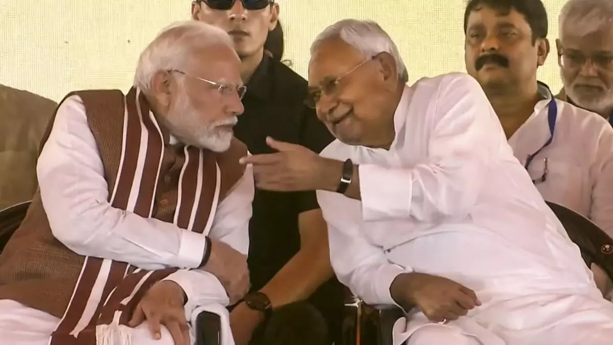 PM Modi Inaugurates Development Projects Worth Rs 12,100 Crore in Bihar, Says Situation Improved After Nitish Kumar Came to Power PM Modi Inaugurates Development Projects Worth Rs 12,100 Crore in Bihar, Says Situation Improved After Nitish Kumar Came to Power